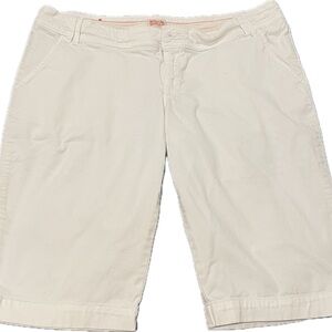 Mossimo Supply Co White Bermuda women’s Shorts Lightweight Cotton-size 15